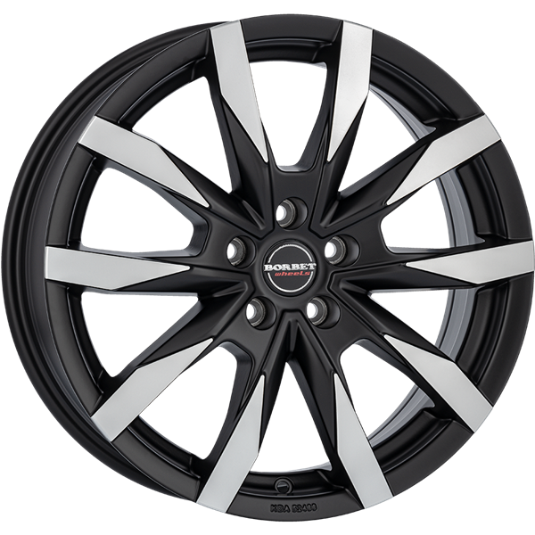 Borbet CW5 black polished 6,00x16 5x130,00 ET68,00