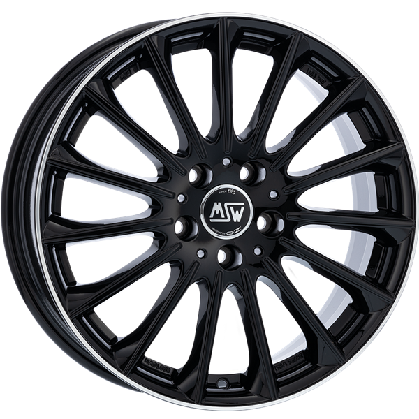 MSW 30 Gloss Black Diamond Lip 8,00x18 5x112,00 ET30,00