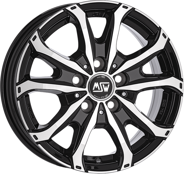 MSW 48 VAN Black Polished 7,00x16 5x108,00 ET46,00