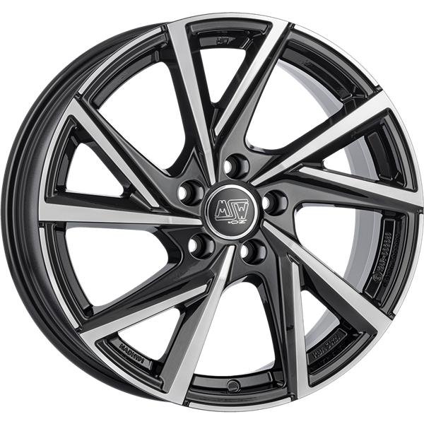 MSW 80-5 Gloss Black Polished 7,00x17 5x100,00 ET45,00