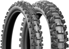 Nahaufnahme der Lauffläche Bridgestone X20 90/100-21 57 M Front TT
