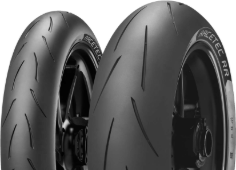Nahaufnahme der Lauffläche Metzeler Racetec RR 180/60ZR17 (75 W) Rear TL M/C K2 Medium