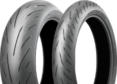 Nahaufnahme der Lauffläche Bridgestone Battlax Hypersport S22 180/60ZR17 (75 W) Rear TL