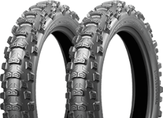 Nahaufnahme der Lauffläche Bridgestone Battlecross E50 Extreme 140/80-18 70 M Rear TT NHS