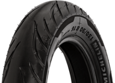 Nahaufnahme der Lauffläche Michelin Commander III Cruiser 110/90 B19 62 H Front TL/TT M/C