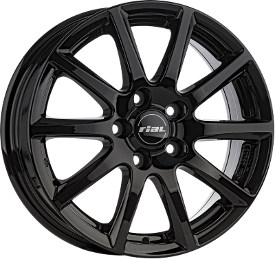RIAL Milano Black Gloss 6,50x16 5x114,30 ET38,00