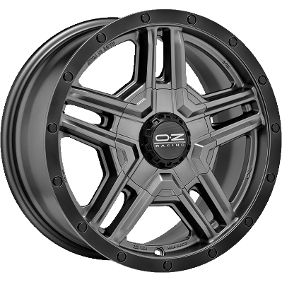 OZ RALLY ADVENTURE MATT GRAPHITE BLACK LIP 8,00x17 5x127,00 ET20,00
