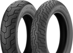 Nahaufnahme der Lauffläche Dunlop D404 140/90-16 71 H Rear TL