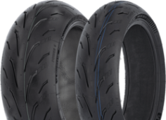 Nahaufnahme der Lauffläche Michelin Power 6 240/45ZR17 (82 W) Rear TL