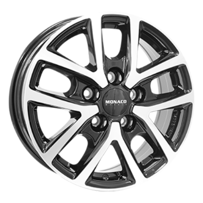 MONACO WHEELS CL2T Black Polished 6,50x16 5x160,00 ET60,00