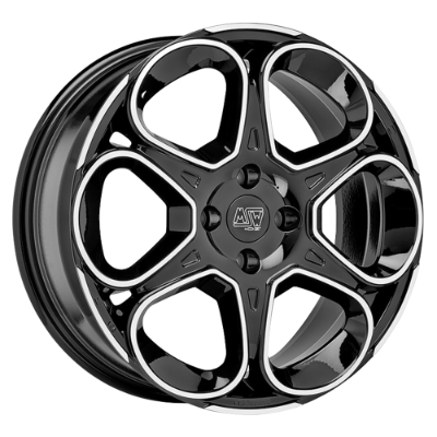 MSW 83 Black Polished 7,00x17 4x108,00 ET25,00