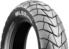 Nahaufnahme der Lauffläche Bridgestone ML 50 110/80-10 58 J Front/Rear TL M/C