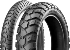 Nahaufnahme der Lauffläche Heidenau K60 Scout 120/90-17 64 T Rear TT M/C M+S