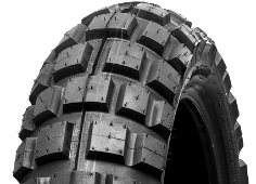 Nahaufnahme der Lauffläche Continental TKC 80 Twinduro 4.10-18 66 P Rear TT M/C M+S