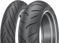 Nahaufnahme der Lauffläche Dunlop Sportmax RoadSmart II 120/70ZR18 (59 W) Front TL