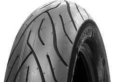Nahaufnahme der Lauffläche Michelin Commander II 110/90 B18 61 H Front TL/TT M/C