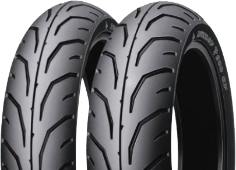 Nahaufnahme der Lauffläche Dunlop TT900 GP 120/80-14 58 P Rear TT