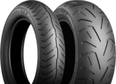 Nahaufnahme der Lauffläche Bridgestone Exedra Max 150/80 R16 71 V Front TL M/C